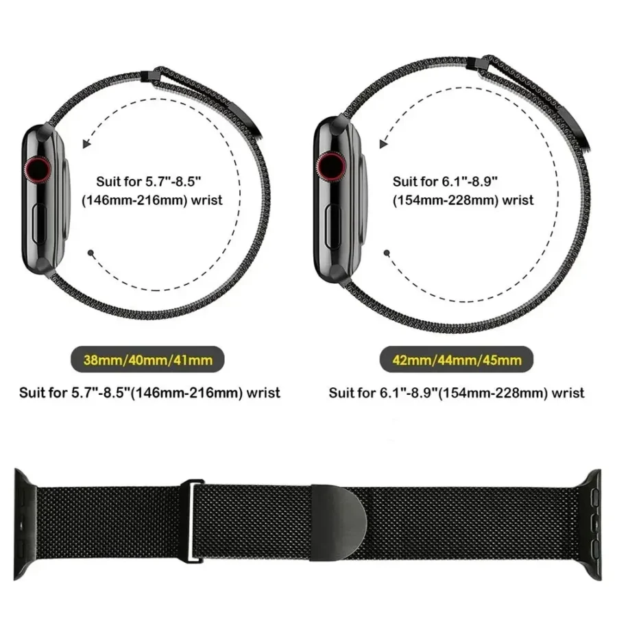 Metal Milanese Strap for Apple Watch Band Ultra3/2 49mm 11 10 9 8 7 Magnetic Bracelet iWatch 6 5 4 SE2 46mm 45mm 41mm 44mm 40mm - Image 6