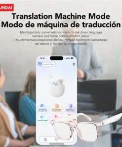 Alternative view of Choice HYUNDAI HY-C8 AI Smart Glasses Headphones Voice Translation Smart glasses Bluetooth 5.4 Earphones For Meeting Travelling