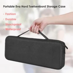 Alternative view of Portable Carrying Case for MX Keys Mechanical Keyboard with Waterproof EVA Hard Shell Design