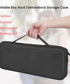 Alternative view of Portable Carrying Case Bag for MX Keys Waterproof EVA Hard Shell Wireless Bluetooth Mechanical Keyboard Storage Box