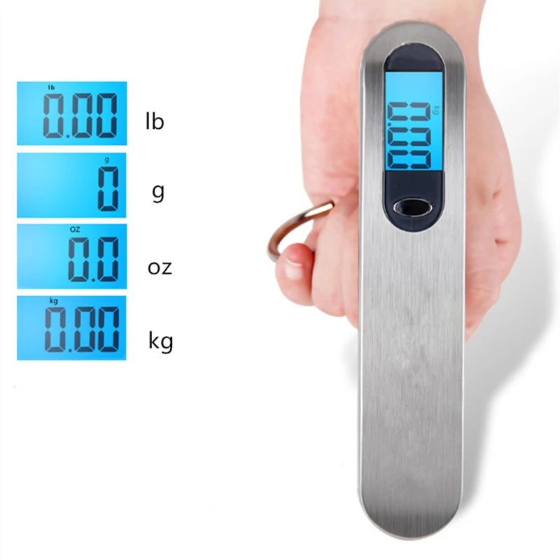 Small Portable Scale Digital LCD Display 110lb/50kg Electronic Luggage Hanging Suitcase Travel Weighs Baggage Fishing Scale - Image 5
