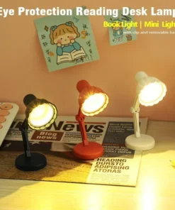 Mini Book Light With Clip LED Table Lamp Foldable Night Home Room Computer Night Lights Eye Travel Book Light Home Appliance