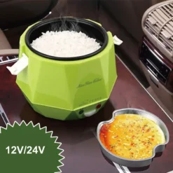 Portable 1.6L Car Rice Cooker with Automatic Keep Warm Function for Drivers (12V/24V)