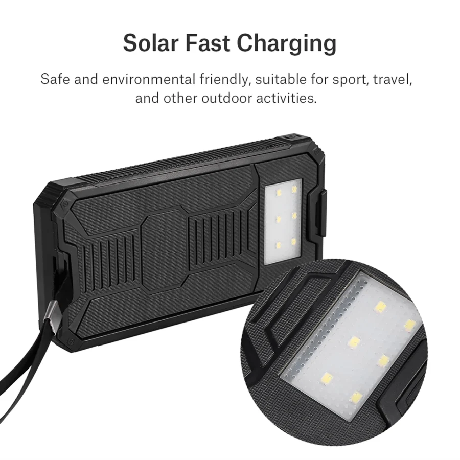 Polar 20,000mAh Solar Power Bank Case with Dual USB Fast Charging - Image 4