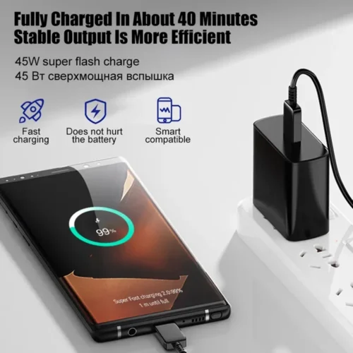 Alternative view of 45W Fast Charging Wall Adapter - USB-C for Mobile Phones