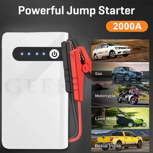 Alternative view of GKFLY New 2000A Car Battery Charger Jump Starter Portable Car Battery Booster Charger 12V Starting Device 44.4Wh Power Bank
