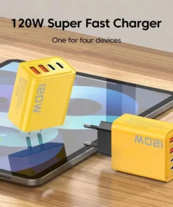 Alternative view of USB C PD Charger - 4 Ports Fast Charging Adapter for iPhone and Android Devices