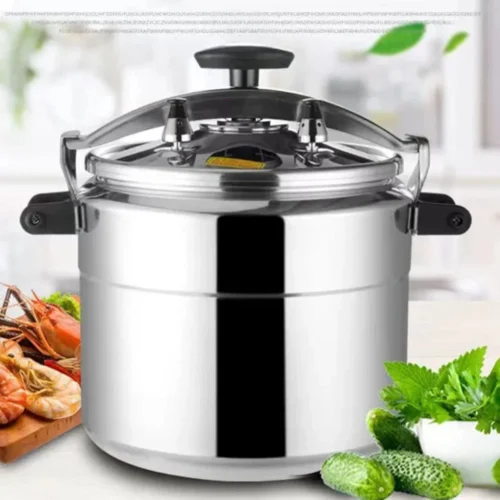 Alternative view of Large-Capacity Pressure Cooker - 9-60L Induction Stew Pot with Safety Features