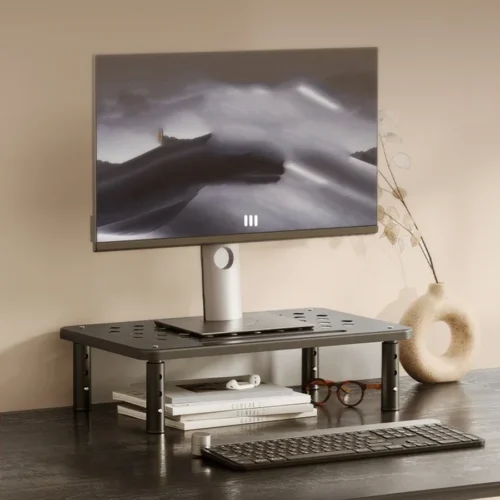 Alternative view of Adjustable Desk Monitor Rack Holder PC Screen Stand Desktop Computer Display Stand For Office Studio Working Study Students