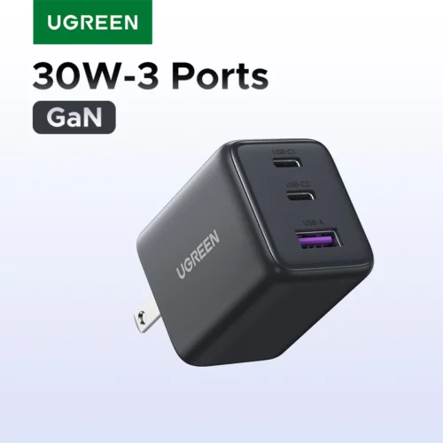 UGREEN 20W Mini GaN PD 3.0 USB-C Charger for iPhone and Samsung Devices