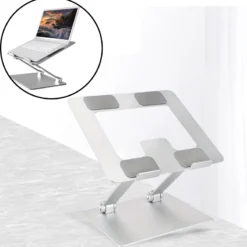 Ergonomic Adjustable Laptop Stand for Desks - Supports Laptops Up to 17.3 Inches