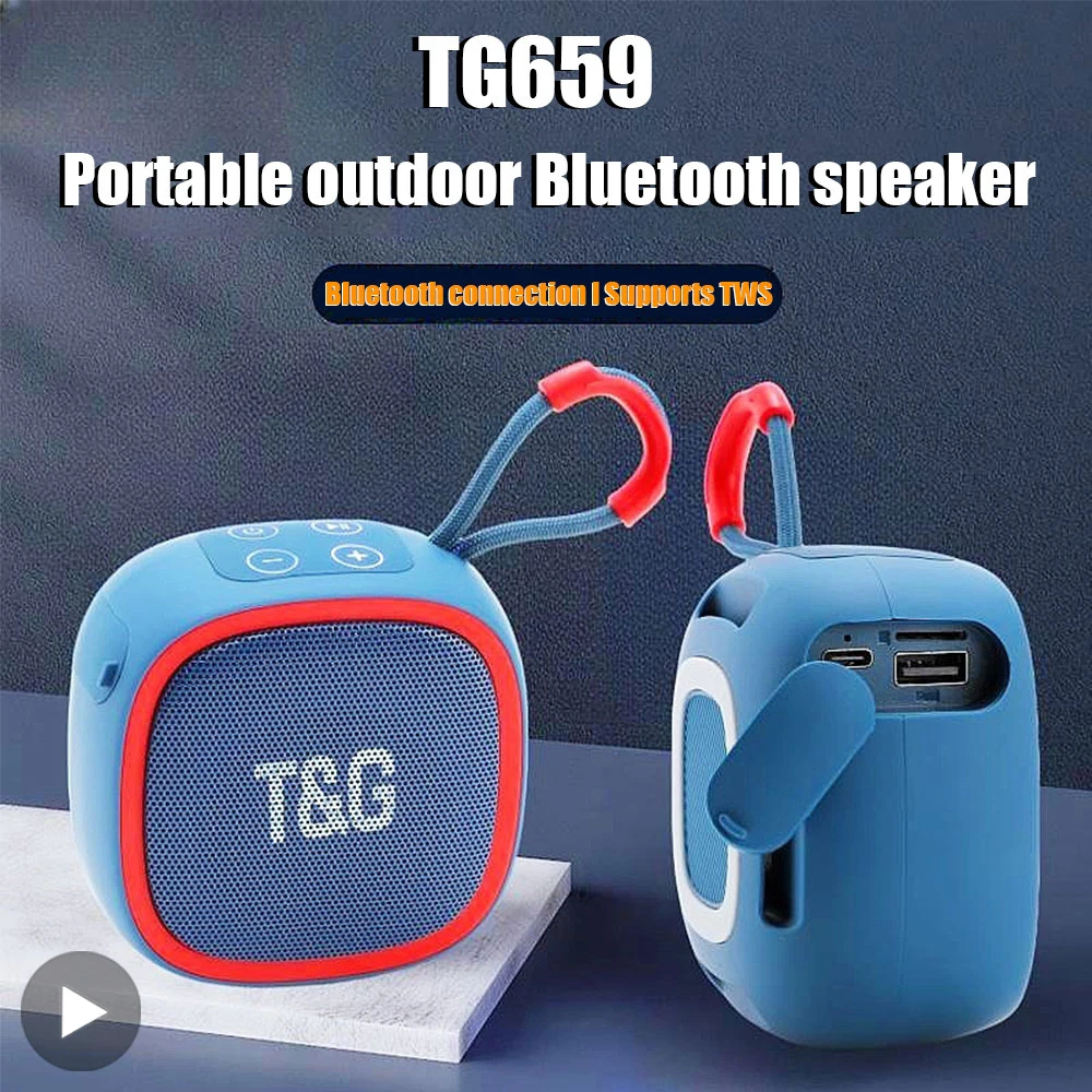 Bluetooth Portable Speaker with FM Radio - Mini Wireless Soundbox