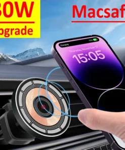30W Magnetic Car Wireless Charger Phone Holder Stand for iPhone 15 14 13 12 11 Pro Max Car Mount Chargers Fast Charging Station