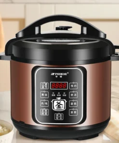 6L Stainless Steel Electric Pressure Cooker - Multifunctional Rice Steamer
