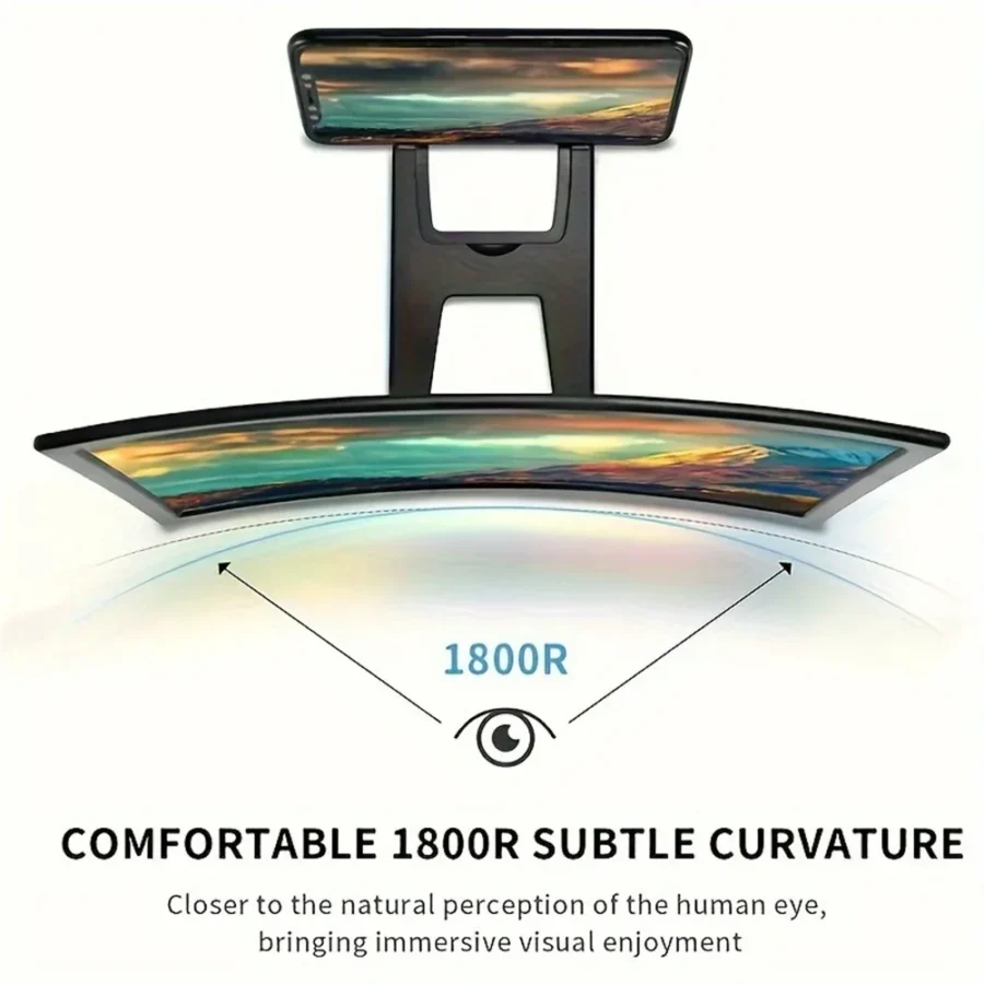 New 3D HD Magnifier 12 Inch Large Screen Amplifier Curved Screen Mobile Phone Screen Magnifier Smartphone Video Amplifier Holder - Image 4