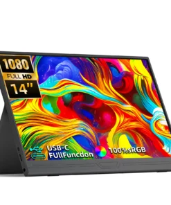 14-Inch Portable Monitor - 1920x1080, 60Hz, 400cd/m² for Laptop, Xbox, PS4/5, Switch