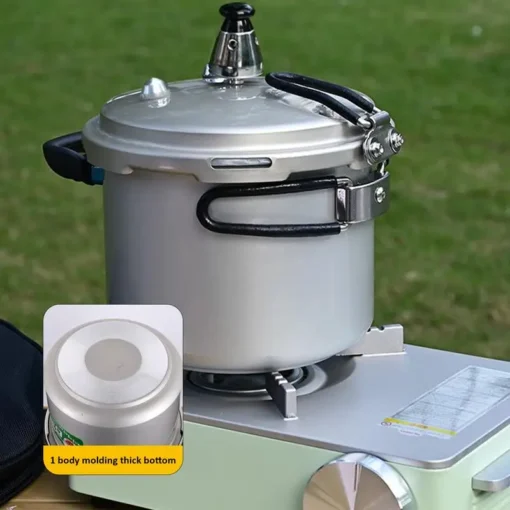 Camping Pressure Cooker - Portable Rice Cooker for Outdoor Cooking Trips - Image 4