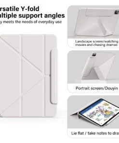 Alternative view of ZOYU Case Magnetic for iPad Pro 11 13 inch,For iPad Pro 12.9 Air 11 Air4/5 10.9 With Magnetic Detachable Y-Shaped Folding Cover