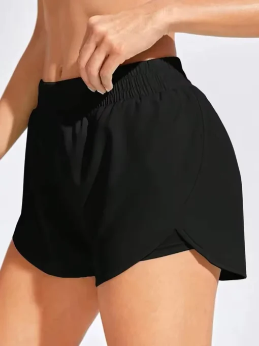 Women's Yoga Shorts with Elastic Waistband for Fitness and Running - Image 5