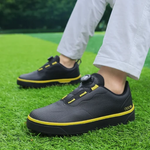 Golf Shoes with Waterproof Upper and Spikeless Design for Men - Image 6