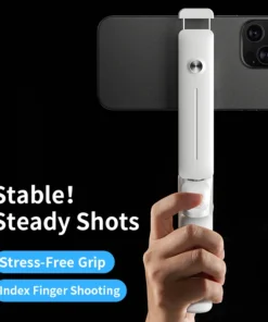 Alternative view of Mini Bluetooth Selfie Stick, 360° Rotating Foldable Phone Stand for Live Streaming & Phone Photography (Universal Compatibility)