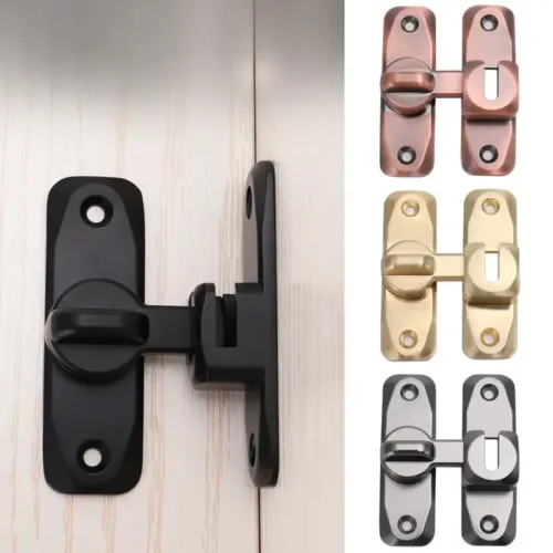 Sliding Door Lock with No-Drill Installation – Anti-Theft Latch for Cabinets and Sliding Doors