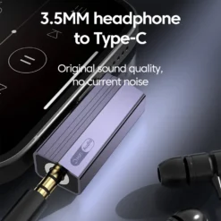 Alternative view of Type C Audio Adapter with 3.5MM Headphones Support for iPhone 15, 16, Samsung, and Tablets