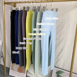 Alternative view of High Waist Summer Yoga Pants - Breathable Quick-Drying Leggings for Gym and Outdoor Activities