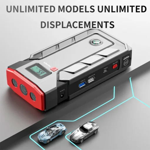 Portable Jump Starter with 20000mAh Capacity for 12V Vehicles - Image 3