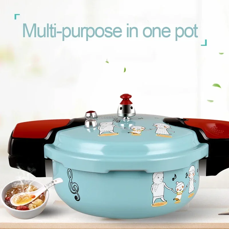 Universal Mini Gas Induction Pressure Cooker for 1-4 People - Explosion-Proof, Cartoon Design - Image 4