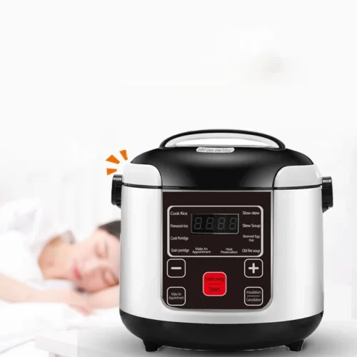 Alternative view of 12V/24V Electric Rice Cooker for Cars and Trucks - Multicooker with Timing Reservation and Food Heating Features