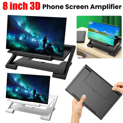 Alternative view of Foldable 8-inch Curved HD Phone Screen Amplifier 3-4x Magnification Anti-Slip Hands-Free Holder Fit 4.0-6.0 Inch Mobile Phones
