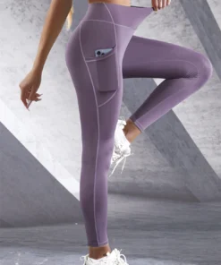 High Waist Women's Yoga Leggings with Pockets - Stretch Fit Sportswear