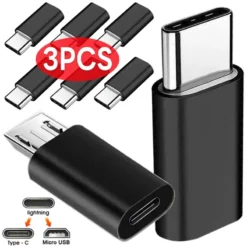 iOS to Android Type-C Adapter Converter for iPhone and Samsung Devices