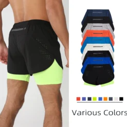 Men's Running Shorts with Liner, Quick Dry and Lightweight Athletic Shorts