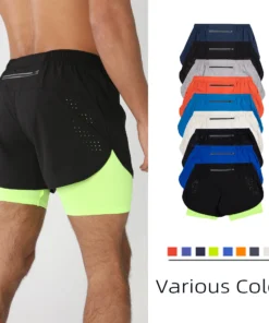 Gym Shorts Men Running Shorts with Liner Pockets Towel Loop Quick Dry Lightweight Workout Men's Breathable Athletic Sport Shorts