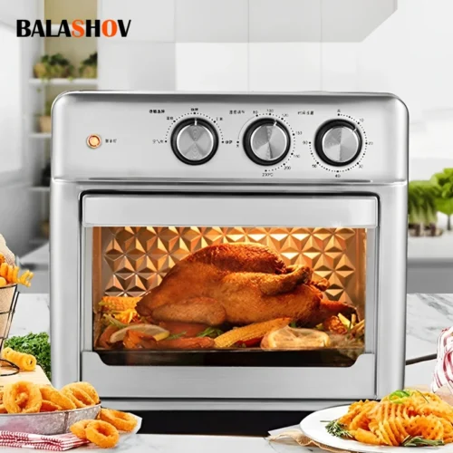 Large Capacity 13L Electric Air Fryer with Visible Window - Oilless Deep Fryer for Home Use