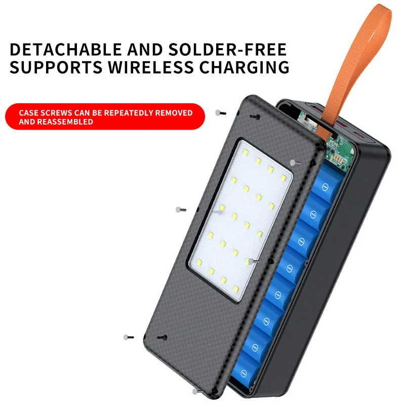 Huawei 21700 Power Bank Battery Case with Dual USB Type-C and Camping Lights - Image 3