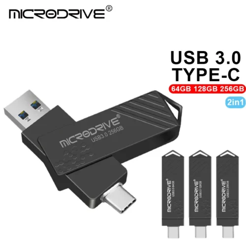 Alternative view of Type-C USB 3.0 High-Speed 2-in-1 Flash Drive - 256GB/128GB/64GB