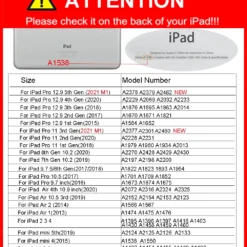 Alternative view of Pencil Holder Case with Funda for iPad Pro 12.9, Air 11, 10.5, 10.2, 10.9, 9.7 and 6th/5th Generation