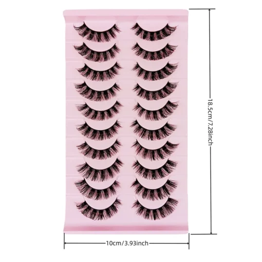 DD Curl Fluffy Volume Faux Mink False Eyelashes for Dramatic Makeup Looks - Image 4