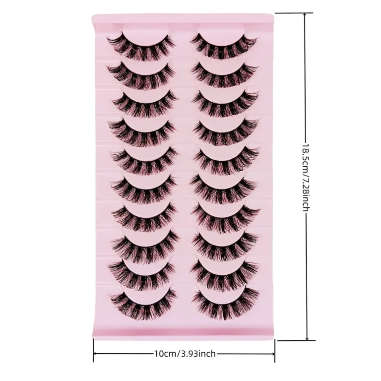 10 Pairs DD Curl Russian Strip Lashes Fluffy Volume False Eyelashes DD Curl Dramatic Messy Faux Mink Fake Lashes Make Up - Image 4