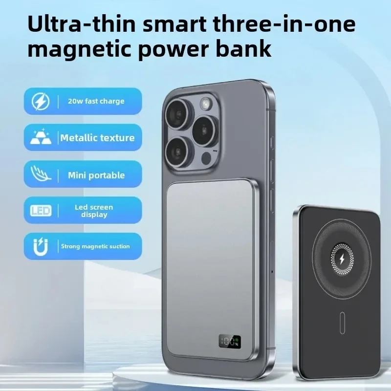 Magnetic Wireless Power Bank 10000mAh - Fast Charging for iPhone, Huawei, Samsung - Image 6