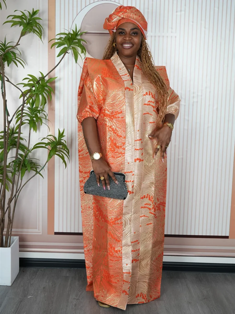 Traditional African Maxi Dress for Women - Dashiki Ankara Gown - Image 3