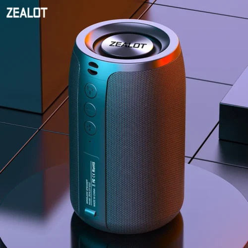 ZEALOT Mini Portable Bluetooth Speaker with FM Radio and Subwoofer Support