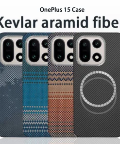 For OnePlus 15 phone case Kevlar aramid fiber hard shell carbon fiber ultra-thin lightweight magnetic business protective cover