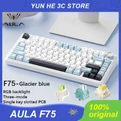 AULA F75 Mechanical Keyboard with RGB Lighting and PBT Keycaps for PC Gaming
