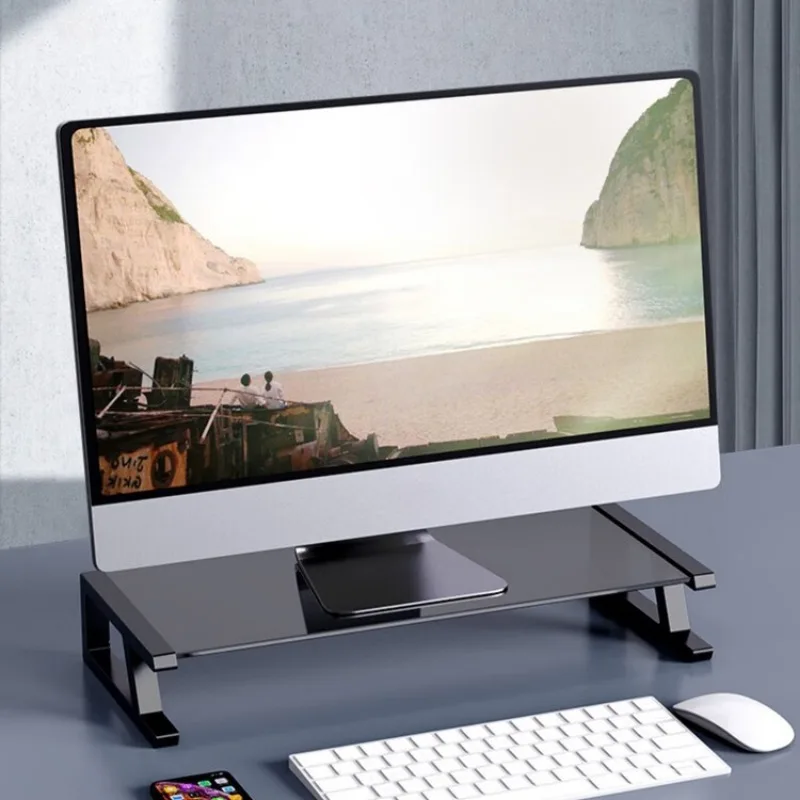 Desk Monitor Stand with 4 USB Ports and 20kg Capacity for Improved Desktop Organization - Image 2