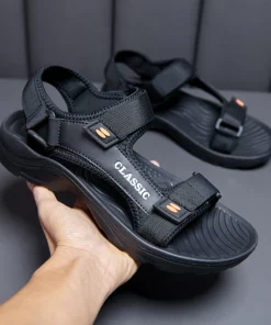 Alternative view of Comfortable Men’s Summer Beach Sandals - Retro Casual Outdoor Footwear