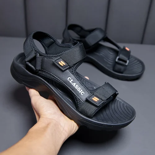 Alternative view of Comfortable Men’s Summer Beach Sandals - Retro Casual Outdoor Footwear